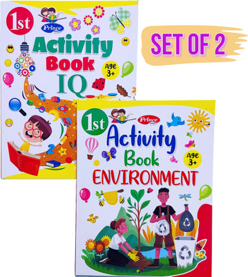 1st Prince Activity Book Environment And 1st Activity Book IQ Development Fun Learning And Writing Books For Children (Set Of 2)  - Activity Books For Kids(Paperback, AP SINHA)