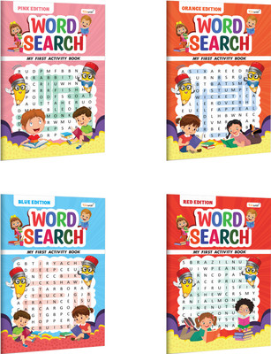 My First Activity Book Word Search – Blue, Pink, Orange and Red Edition :- Toddler fun learning activity workbook, Learning activity book for kids Ages 3-8 Years | Pack of 4 Activity books(Paperback, GOWOO) My First Activity Book Word Search – Blue, Pink, Orange and Red Edition :- Toddler fun learning activity workbook, Learning activity book for kids Ages 3-8 Years | Pack of 4 Activity books(Paperback, GOWOO)