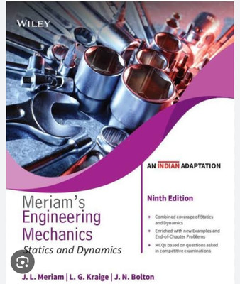 Engineering Mechanics Statics and Dynamics, 9ed, An Indian Adaptation | IM | e(Paperback, Meriam)