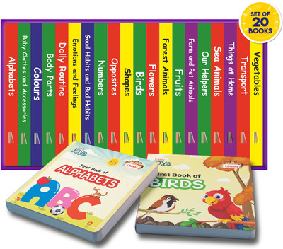 Disha Premium Gift Box Set Combo for 1 - 5 Year Kids |Early Joys - My First Bundle of Joy 1 & 2 - MY LIFE & MY WORLD | Learn, Recall, Relate | 12 Books, 4 Activity Book & 4 Charts in a Mini Library(Paperback, Team Early Joys)