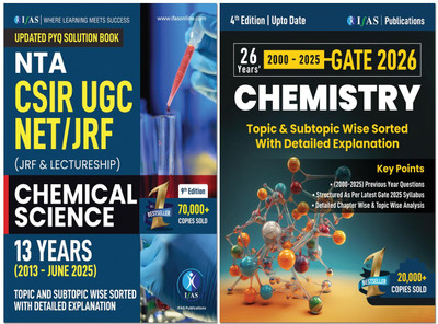 GATE Chemistry PYQ Book  - Previous Year Solved Papers (2013 – June 2025) with Detailed Explanations | Best Seller CSIR NET Chemical Science PYQ Solved Papers Book for CSIR NET Chemical Science, UGC NET, SET, BARC OCES, UPSC, TIFR & Other Chemistry Exams in India | IFAS Publications(Paperback, IFAS 