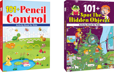 101+ Pencil Control and Spot the Hidden Objects Activity Book for Kids : Kid’s Learning Book with Activities, Fun Book, Preschool Learning Games, Activities for Toddlers | Combo of 2(Paperback, GOWOO)
