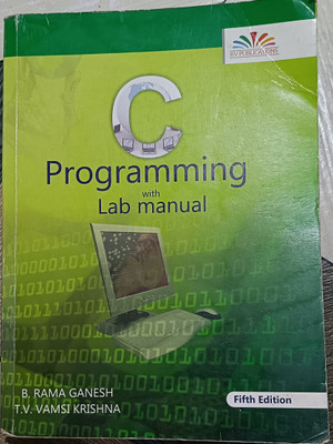 C programming with lab manuel (used book)(Paperback, B.RAMA GANESH, T.V.VAMSI KRISHNA)