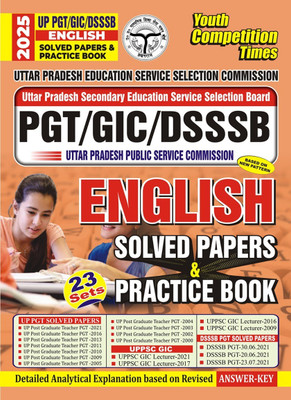UP PGT/GIC/DSSSB English (23 Sets) Solved Papers and Practice Book 2025(Solved & Practice Book, YCT)