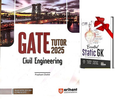 ARIHANT GATE TUTOR 2025 CIVIL ENGINEERING GUIDE ALONG WITH STATIC GK(Paperback, PRASHANT DIXIT)