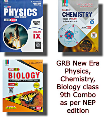 GRB New Era Physics, Chemistry and Biology class 9th combo set of 3 books as per NEP Edition(Paperback, Dr. Mukesh Kumar, Dr. Pramod Agarwal, Prof. A.S. Singh)
