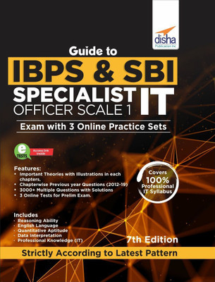 Guide to Ibps & Sbi Specialist it Officer Scale I Exam with 3 Online Practice Sets(English, Paperback, unknown)