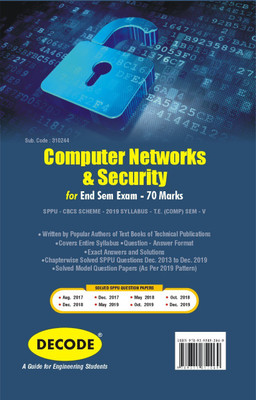 Computer Networks & Security for SPPU 19 Course (TE - SEM V - Comp.- 310244) (Decode)(Paperback, VILAS S. BAGAD, IRESH A. DHOTRE)