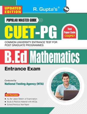 CUET-PG: B.Ed (MATHEMATICS) Entrance Exam Guide(English, Hardcover, RPH Editorial Board)
