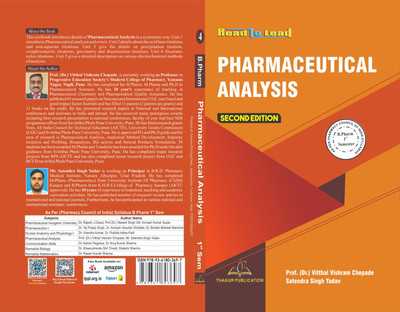 Pharmaceutical Analysis-I For B-Pharm 1st semester as per PCI Syllabus, Colored Printed(Paperback, Dr. (Prof.) Vitthal Vishram Chopade, Prof. (Dr.) P.M. Patel)