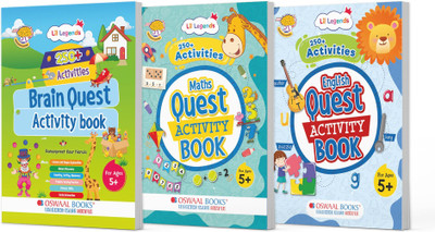 Oswaal Lil Legends Brain, Maths & English Activity Book Set (3 Books)(English, Paperback, unknown)
