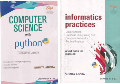 2024 Edition computer science with python class 12 + informatics practices class 12(Paperback, Arora Sumita) 2024 Edition computer science with python class 12 + informatics practices class 12(Paperback, Arora Sumita)