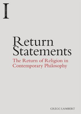 Return Statements(English, Hardcover, Lambert Gregg)