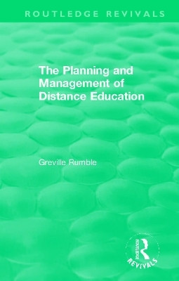 The Planning and Management of Distance Education(English, Hardcover, Rumble Greville)