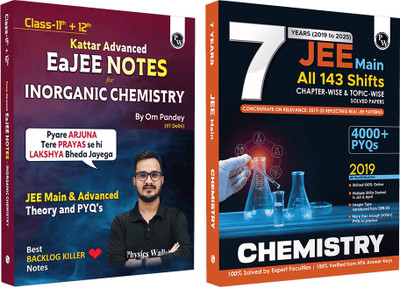 PW EaJEE Handwritten Notes For Inorganic Chemistry By Om Pandey & JEE Main 7 Years Chapterwise & Topicwise PYQs Combo(Paperback, Om Pandey)