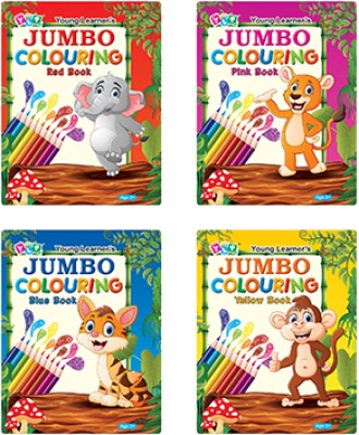 Jumbo Colouring Books (4 Titles)(English, Paperback, Young Learner)