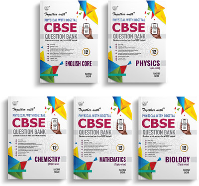 Together with CBSE Question Bank Class 12 English Core, Physics, Chemistry, Mathematics and Biology Exam 2025- 26 Physical with Digital(Paperback, Rachna Sagar)