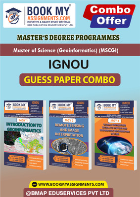 IGNOU MGY001 MGY002 MGY003 Guess Paper Notes Book For Ignou Student-Master of Science (Geoinformatics) (MSCGI)(Paperback, BMA Publication)