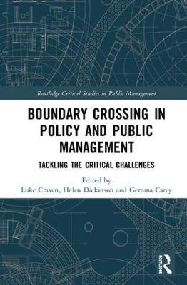 Crossing Boundaries in Public Policy and Management(English, Hardcover, unknown)