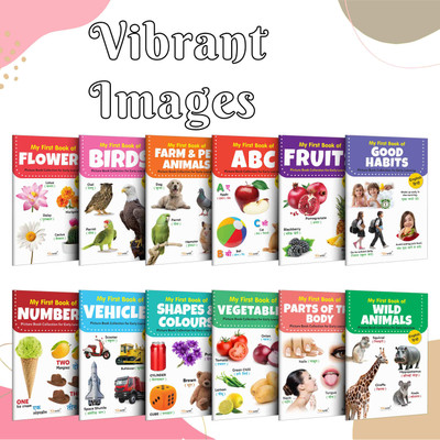 Lkg Class (Eng-Hindi) Picture Book : Books For Children, All In One essential Book, Gift For Kids My First Picture Book Collection For Early Learning With 12 Topics, gift for birthday(Paperback, GOWOO)