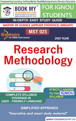 IGNOU MST 023 Research Methodology In Depth Guide For Ignou Student(Paperback, BMA Publication)