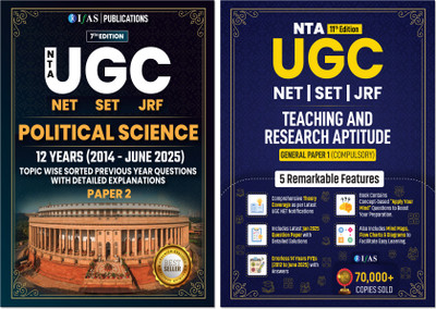UGC NET Political Science 2025  - UGC NET Paper 1 Books 2025 [2 Books Set] | Paper 2 Previous Year Solved Papers Unit Wise Sorted with Detailed Solutions | Best Seller Previous Year Question Paper PYQ Book for NTA UGC NET/JRF and SET Political Science Examinations (Paper 1 & Paper 2) in India | IFAS