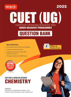 MTG NTA CUET (UG) Chapterwise Question Bank Chemistry With Practice Papers & OMR Sheet | Entrance Exam Preparation Book 2025(English, Hardcover, MTG Editorial Board)