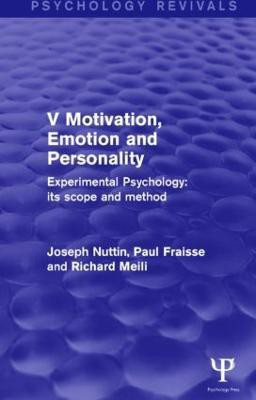 Experimental Psychology Its Scope and Method: Volume V (Psychology Revivals)(English, Hardcover, Nuttin Joseph)