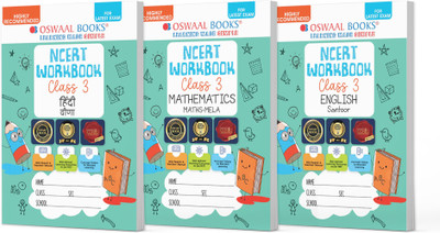 Oswaal Ncert Workbook Class 3 (Set of 3) Hindi Veena, Mathematics Mela(English, Hardcover, unknown)