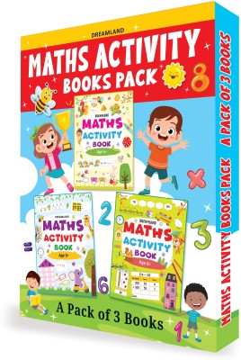 Maths Activity Books Pack- A Set of 3 Books - Activity Book for Children(English, Paperback, Dreamland Publications)