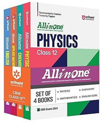 (Old Edition) Arihant All in One Class 12th Physics, Chemistry, Mathematics, English Core for Cbse Exam 2025 with 4 Disc with 4 Disc(English, Paperback, unknown)