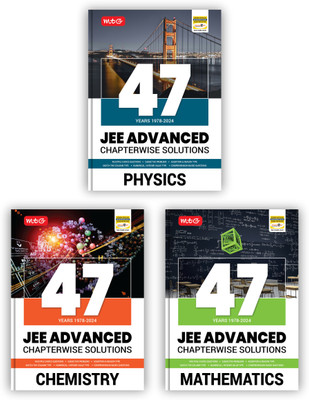 MTG 47 Years JEE Advanced (1978-2023) Chapter-wise Previous Years Solved Question Papers Physics, Chemistry & Mathematics | JEE Advanced PYQ For 2025 Exam (Set of 3 Books)(Paperback, PROF.SP ARYA,R.MSADAV, DV SREERAMA MURTHY)