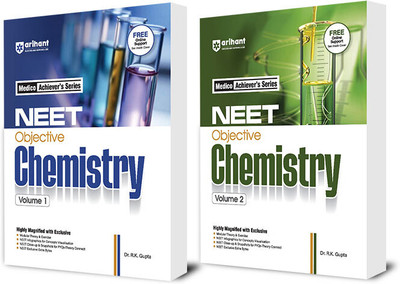 Arihant NEET Objective Chemistry Volume 1 and 2 by DC Pandey (Set of 2) | Medico Achiever�s Series | Modular Theory, Exercises & PYQs | Latest 2025 Edition for NEET UG Preparation(Paperback, Dr. RK Gupta)