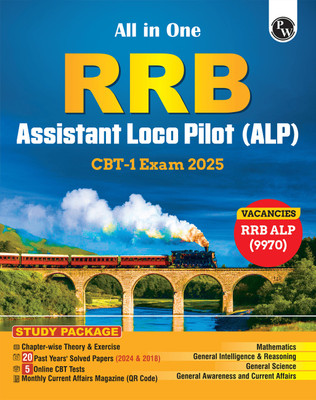 PW All in one RRB Assistant Loco Pilot (ALP) 2025 CBT-1 Study Package(Paperback, Physics Wallah)