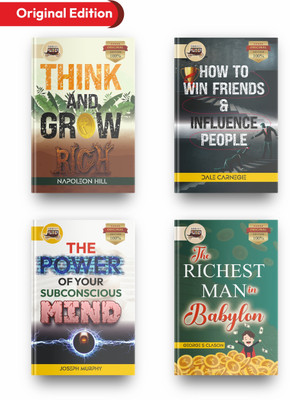Bookey Best Personal Growth & Wealth Books- Collection Of 4 Books, Set Include Think & Grow Rich, The Richest Man In Babylon, The Power Of Your Subconscious Mind, How To Win Friends & Influence People  - Think & Grow Rich, The Richest Man In Babylon, The Power Of Your Subconscious Mind, How To Win F
