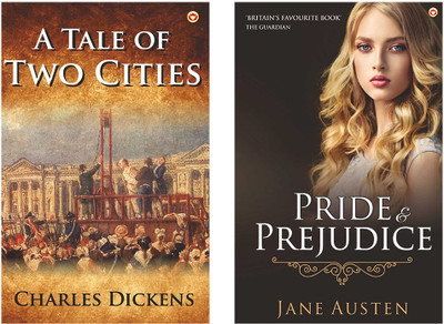 A Tale of Two Cities + Pride & Prejudice (Set of 2 Books)(Paperback, Charles Dickens, Jane Austen)