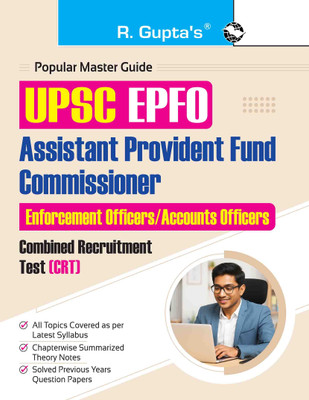 UPSC-EPFO: Assistant Provident Fund Commissioner & Enforcement Officers/Accounts Officers Combined Recruitment Test (CRT) Guide(English, Paperback, RPH Editorial Board)