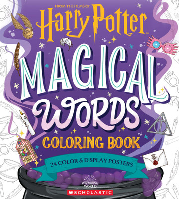 Magical Words Coloring Book: 24 Color & Frame Posters (Harry Potter)(English, Paperback, unknown)