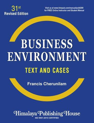 Business Environment text and cases 31th revised edition(Paperback, Francis Cherunilam)