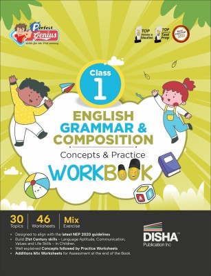 Perfect Genius Class 1 English Grammar & Composition Concepts & Practice Workbook Follows NEP 2020 Guidelines(English, Paperback, Disha Experts)