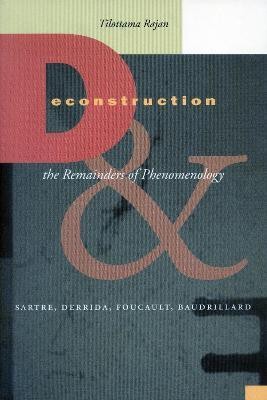 Deconstruction and the Remainders of Phenomenology(English, Paperback, Rajan Tilottama)