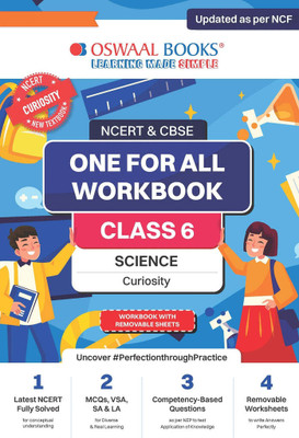 Oswaal Ncert & Cbse One for All Workbook Science (Curiosity) Class-6(English, Paperback, unknown)