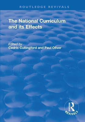 The National Curriculum and its Effects(English, Paperback, Cullingford Cedric)
