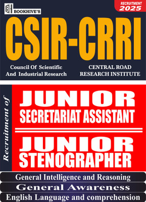 CSIR CRRI Junior Secretariat Assistant (JSA) 2025 (Set of 3 Books) Central Road Research Institute(Paperback, CHETAN SAKHUJA)