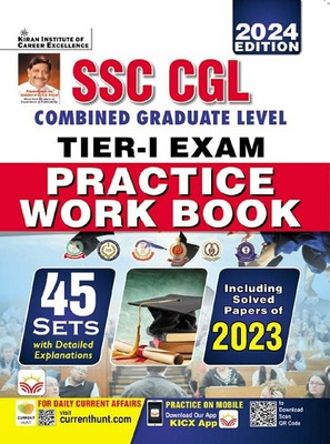 SSC CGL Tier 1 Exam Practice Work Book Total 45 Sets (English Medium) (5015)(Paperback, Think Tank of Kiran Institute of Career Excellence, KICX)