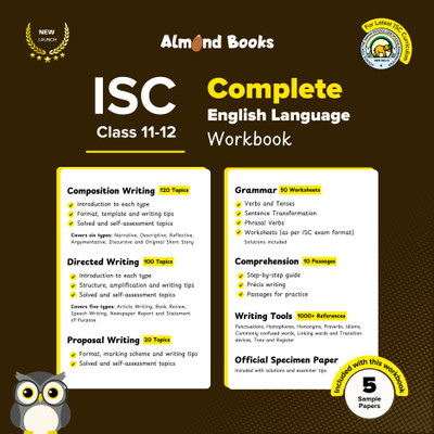 Almond Books ISC Class 11–12 Complete English Language Workbook | Fully Solved | Score 95+ in ISC Exam | 2025-2027(Paperback, Almond Books) Almond Books ISC Class 11–12 Complete English Language Workbook | Fully Solved | Score 95+ in ISC Exam | 2025-2027(Paperback, Almond Books)