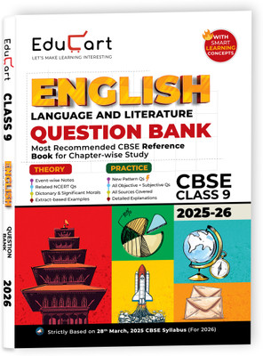 Educart CBSE Question Bank Class 9 English Language and Literature 2025-26 on new Syllabus 2026 (Most Recommended NCERT based Reference Book)(Paperback, Educart)