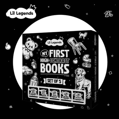 Oswaal Lil Legends My First High-Contrast Books for kids (0-12 Months) | Black & White(Paperback, Oswaal Editorial Board)