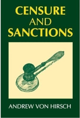 Censure and Sanctions(Paperback, Hirsch)