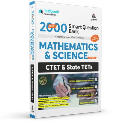 CTET / STET- Best 2000 Smart Question Bank Mathematics & Science: Paper II in English  - By S. Chand Publication(Paperback, Testbook)